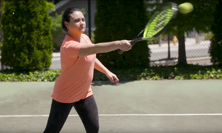 ida employee playing tennis