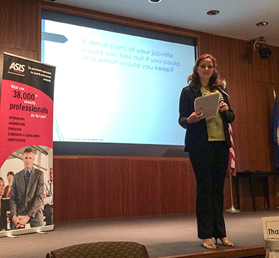 IDA’s Dr. Deena Disraelly Keynotes the 3rd Annual Women in Security Leadership Forum, June 2016.