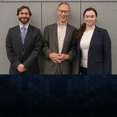Photo of Dr. Chu with the recipients