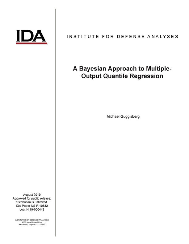 document cover, A Bayesian Approach to Multiple-Output Quantile Regression