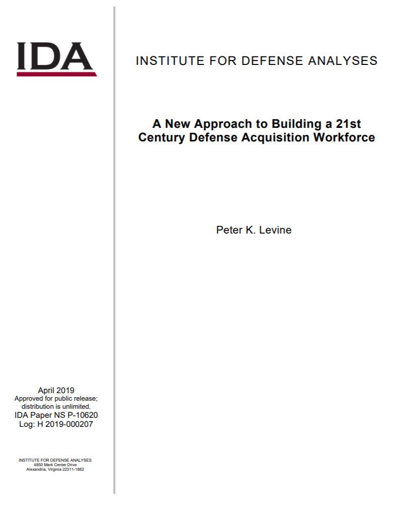 A New Approach to Building a 21st Century Defense Acquisition Workforce