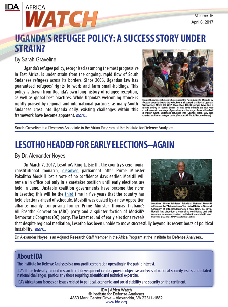 IDA Africa Watch Newsletter Vol 15