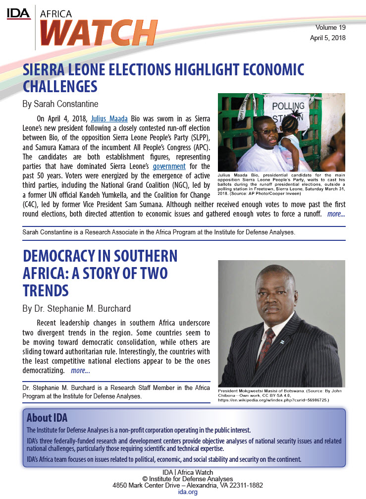IDA Africa Watch Newsletter Vol 19