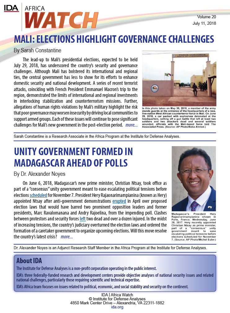 IDA Africa Watch Newsletter Vol 20
