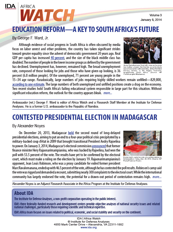 IDA Africa Watch Newsletter, Vol 3 2014