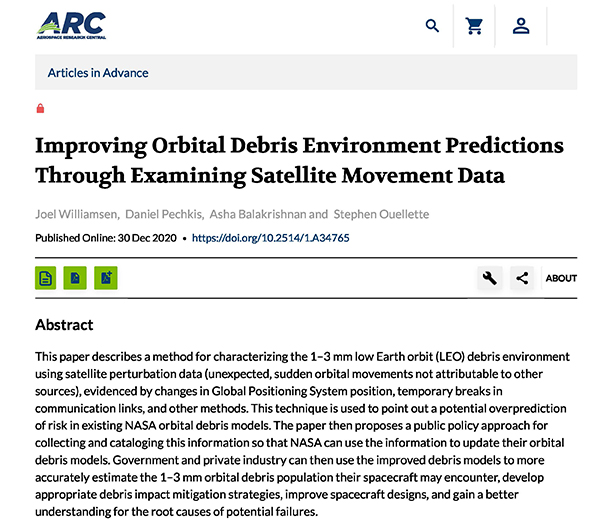 Improving Orbital Debris Environment Predictions through Examining Satellite Movement Data