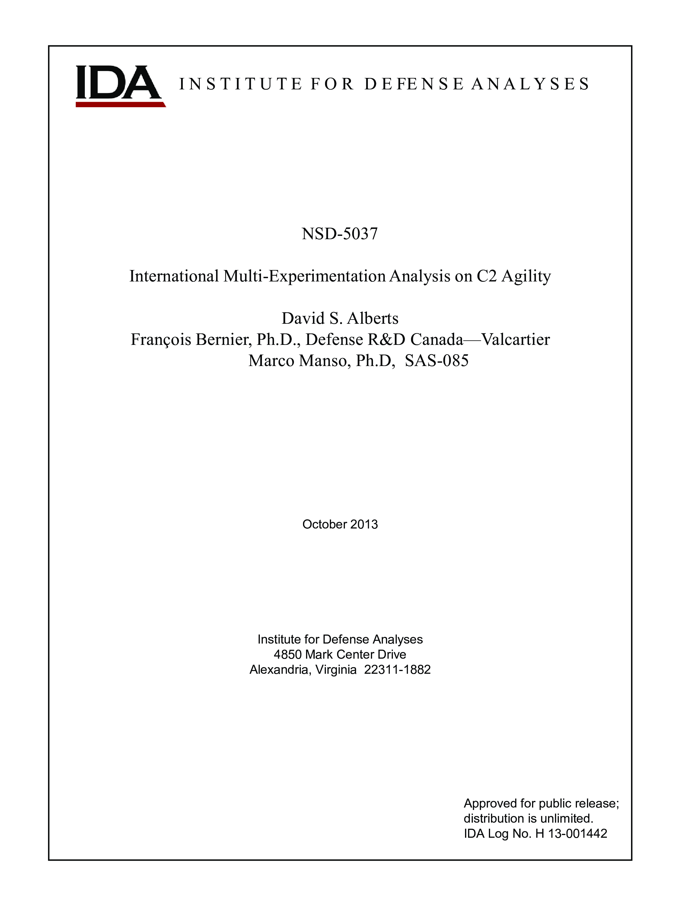 International Multi-Experimentation Analysis on C2 Agility