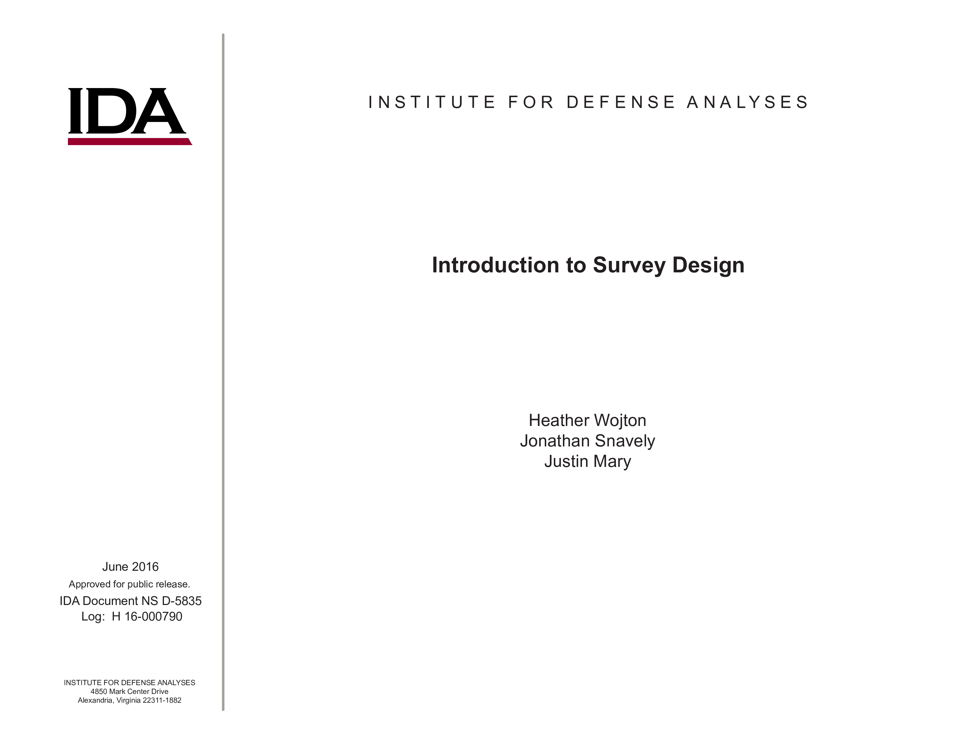 Introduction to Survey Design