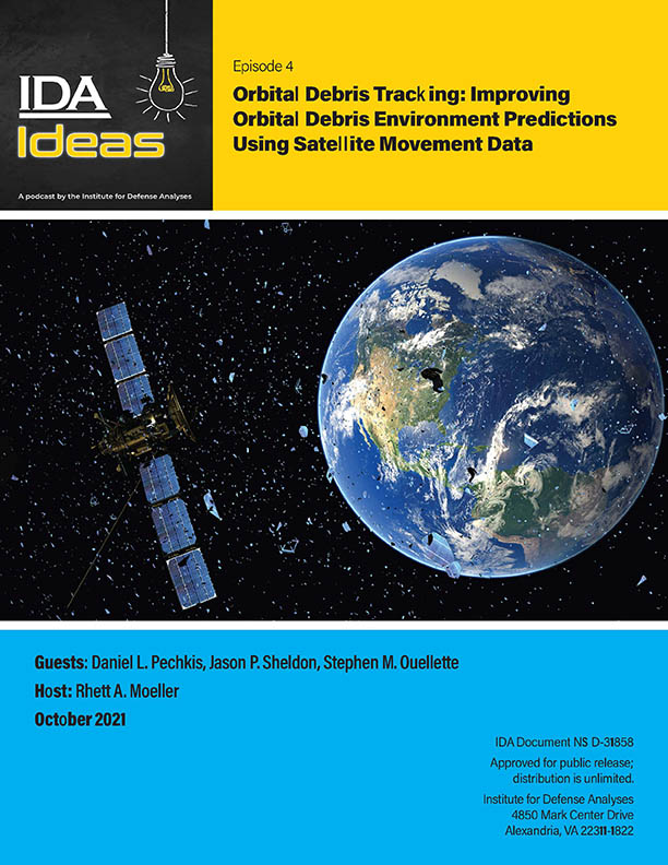 document cover, Orbital Debris Tracking: Improving Orbital Debris Environment Predictions Using Satellite Movement Data