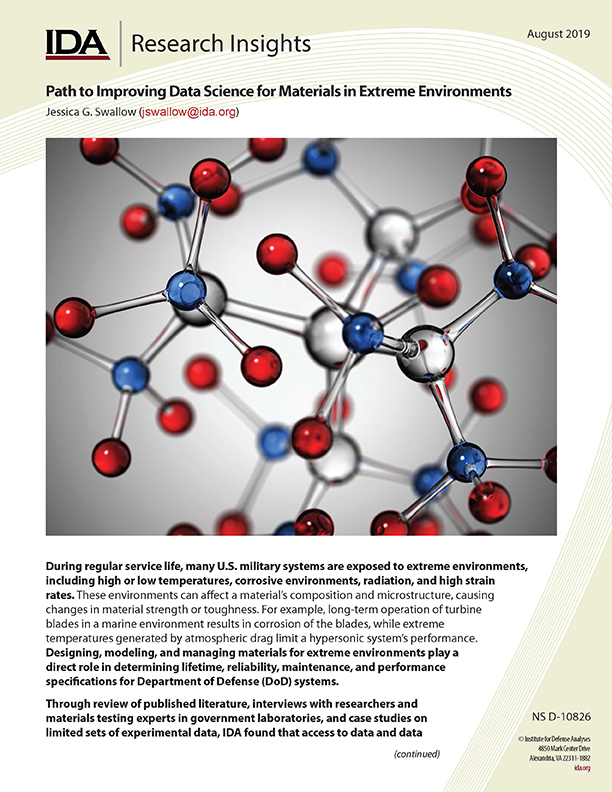 research insights cover, Path to Improving Data Science for Materials in Extreme Environments