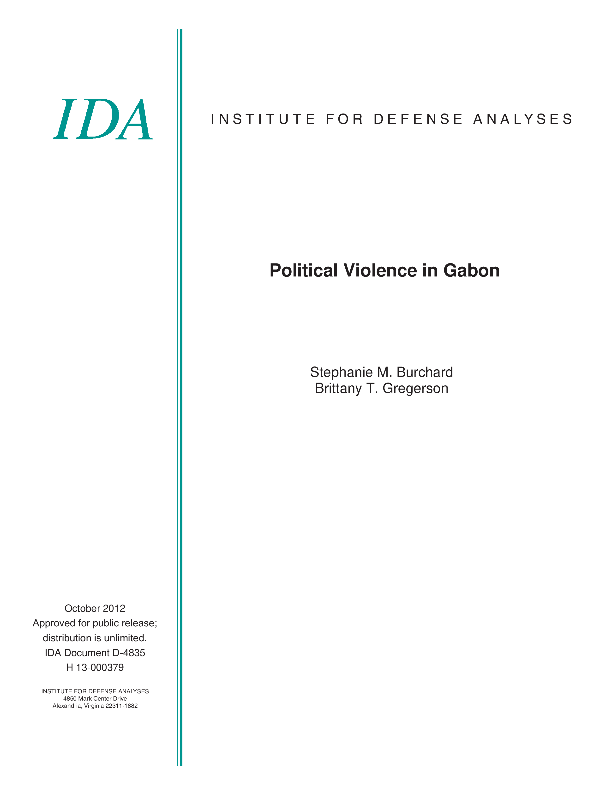 Political Violence in Gabon