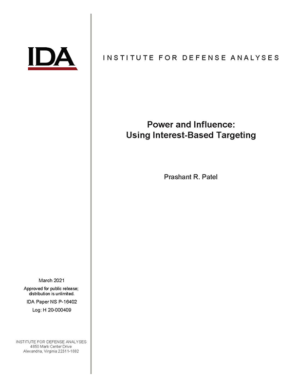 document cover, Power and Influence: Using Interest-Based Targeting