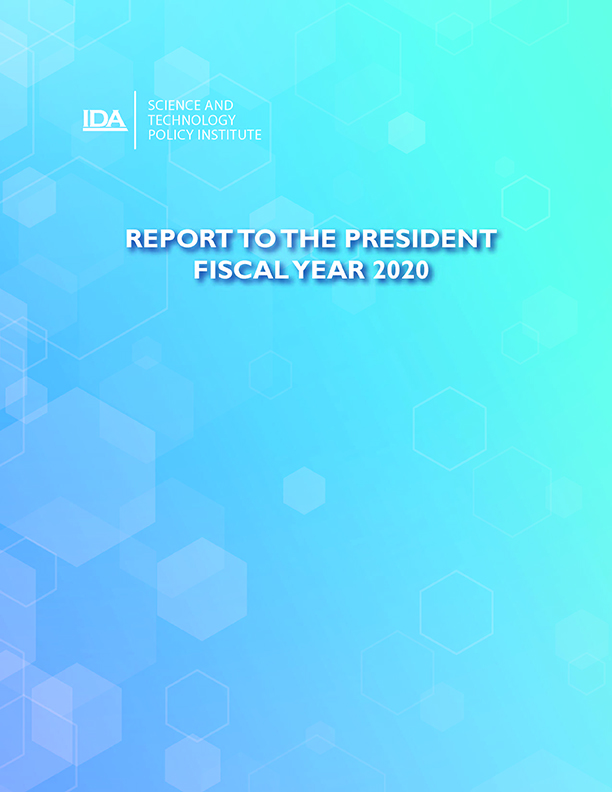 document cover, Report to the President: Fiscal Year 2020