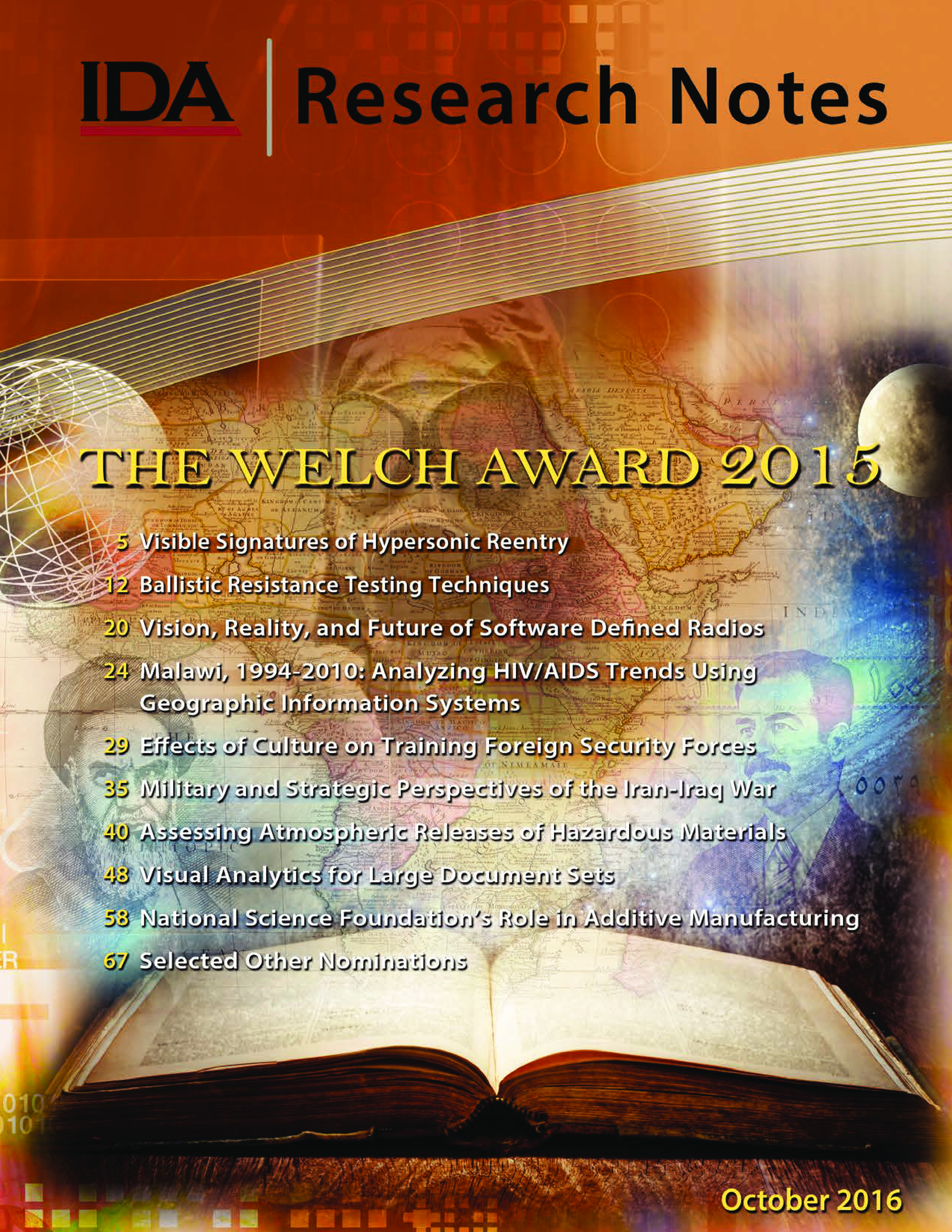 IDA Research Notes, The Welch Award 2015