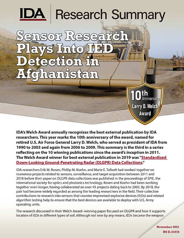 document cover, A Strategy Aligned with the Realities of Cyberspace (IDA Research Summary)