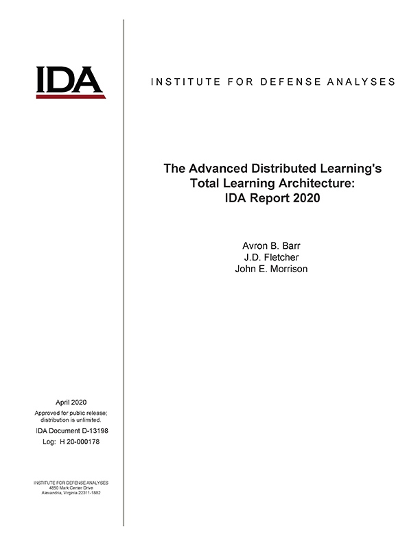 document cover, The Advanced Distributed Learning
