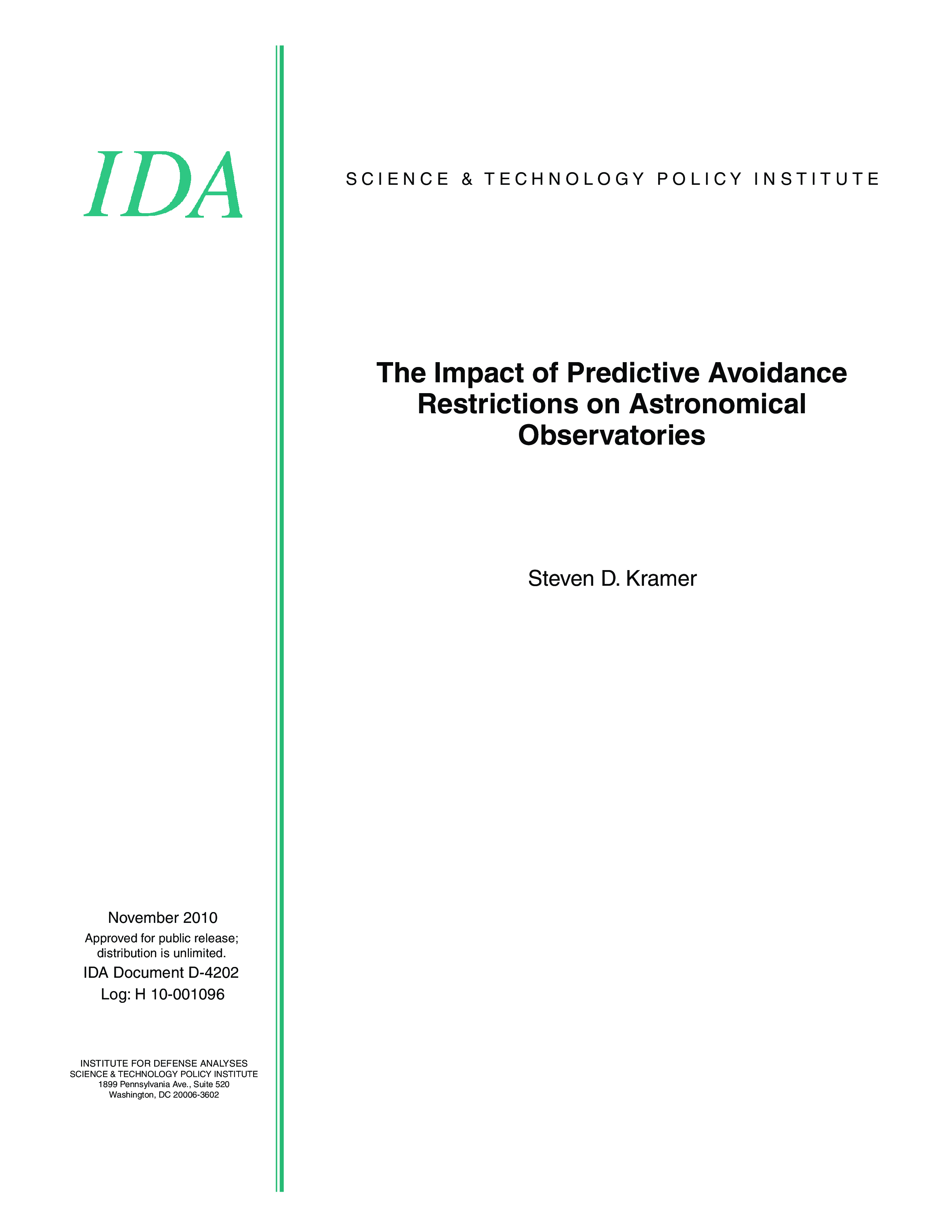 The Impact of Predictive Avoidance Restrictions on Astronomical Observatories