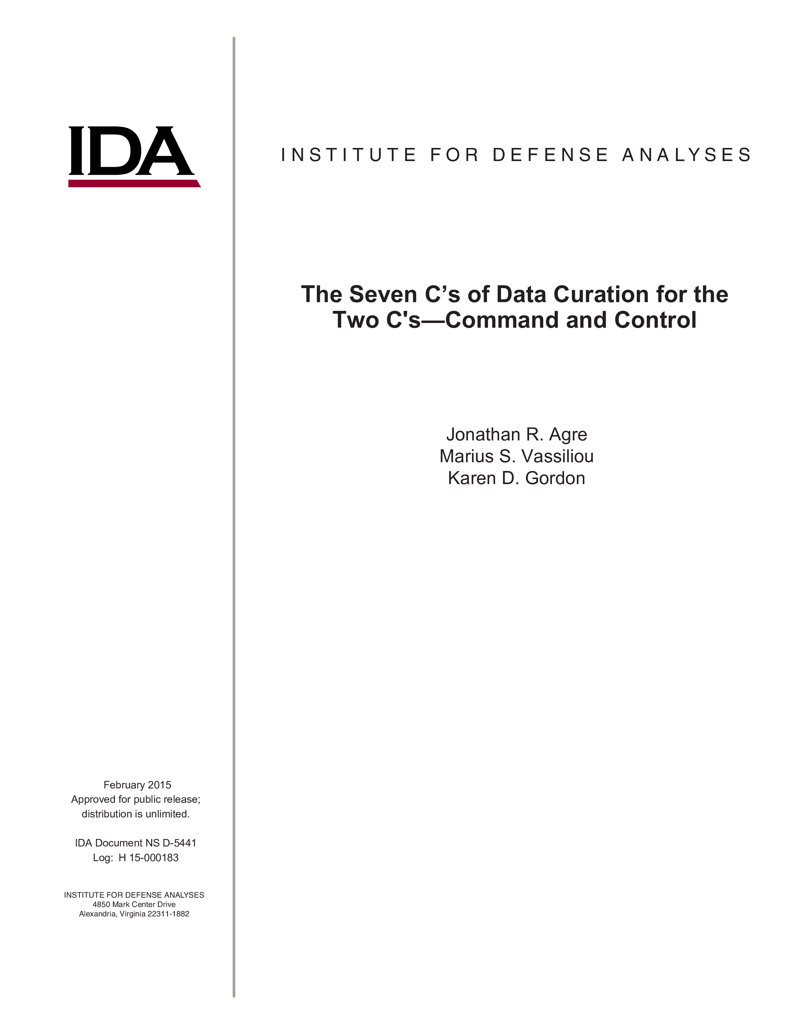 The Seven C’s of Data Curation for the Two C