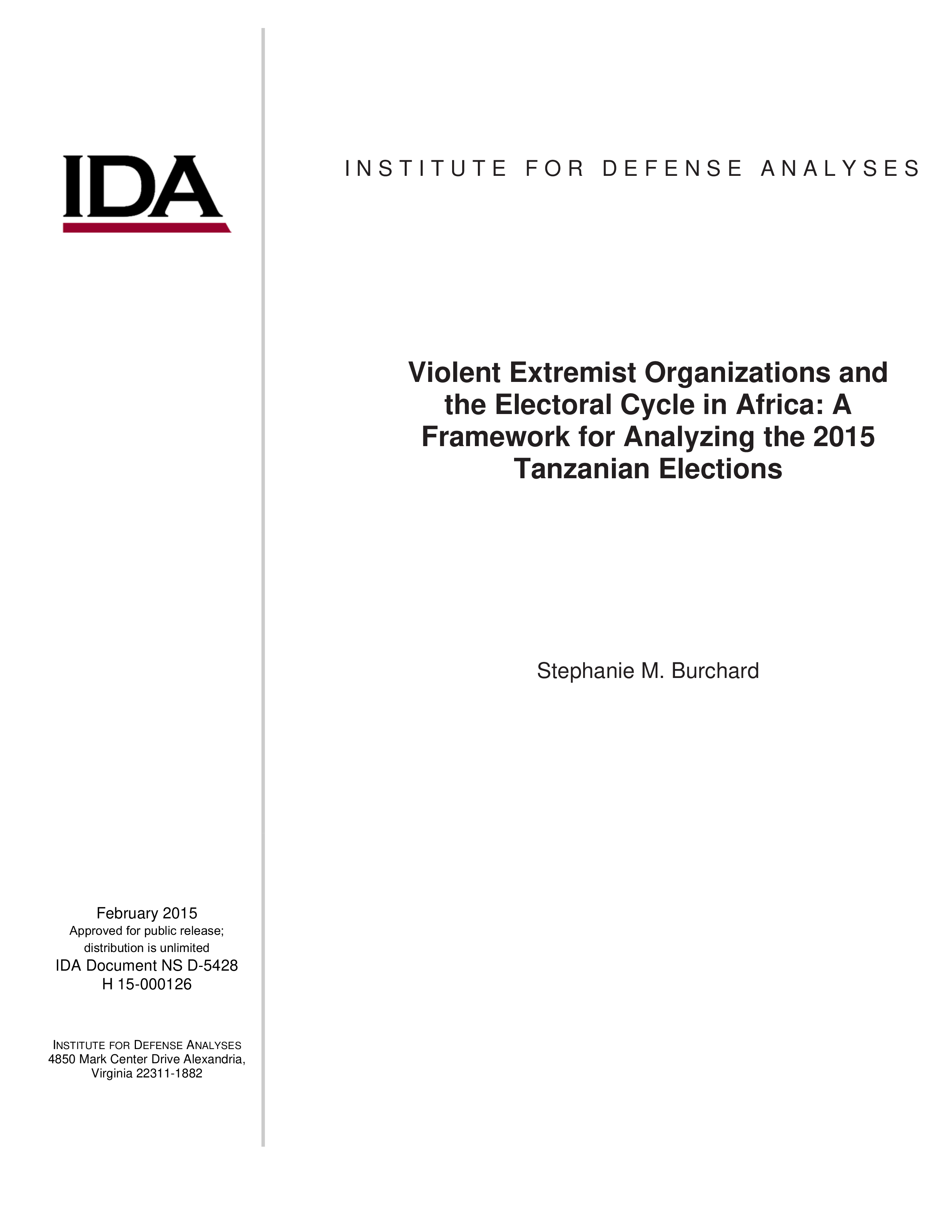 Violent Extremist Organizations and the Electoral Cycle in Africa