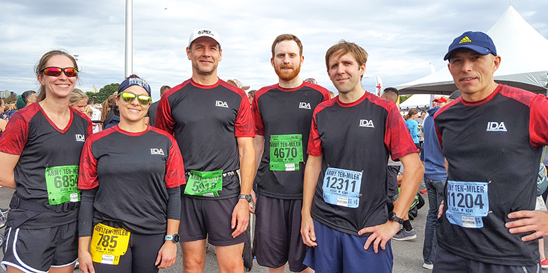 IDA staff after participating in the Army 10 Miler