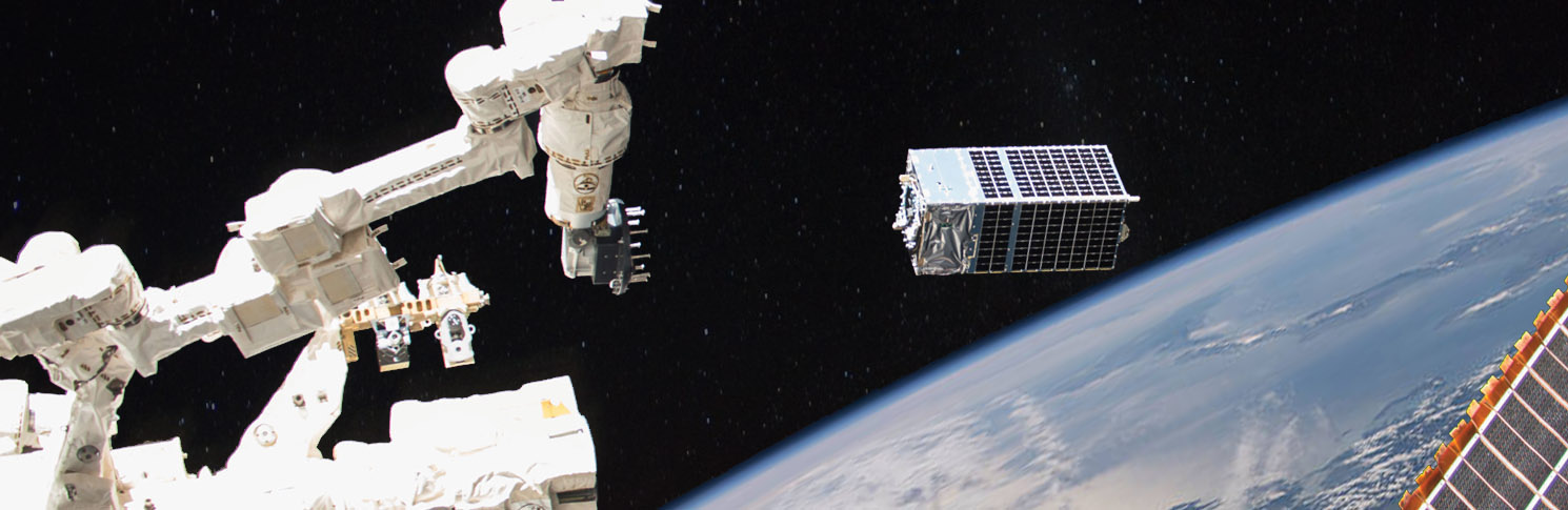 Graphic, Image of Kestrel Eye in orbit, DVIDS and NASA